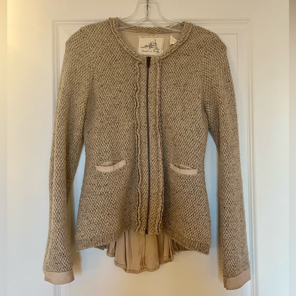 Anthropologie Angel of the North Nude Sweater